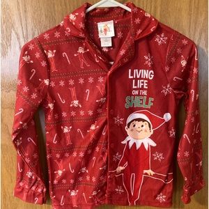 NWT Youth Elf on the shelf Pajamas